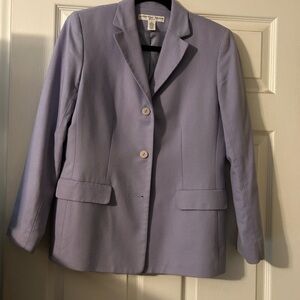 Josephine Chaus Purple Blazer Classic Tailored Suit Jacket